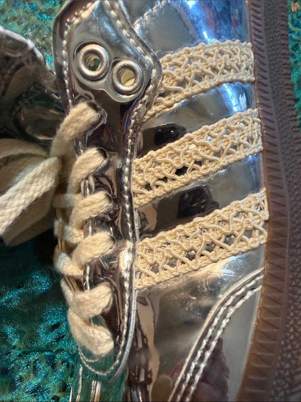 adidas Wales Bonner Metallic Sambas - Picture 6 of 7